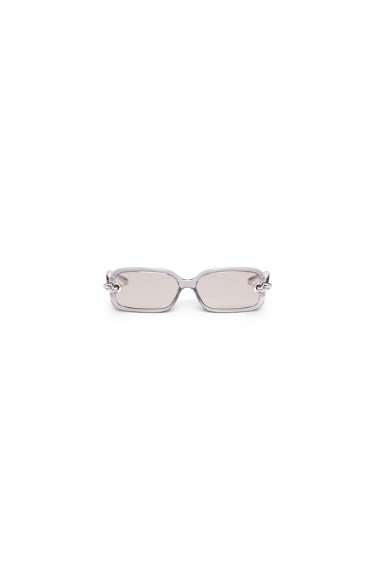 Small rectangular sunglasses on a white background