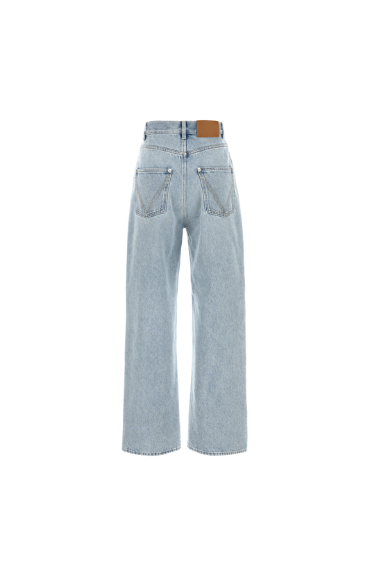 Light Bleach Wide Jeans