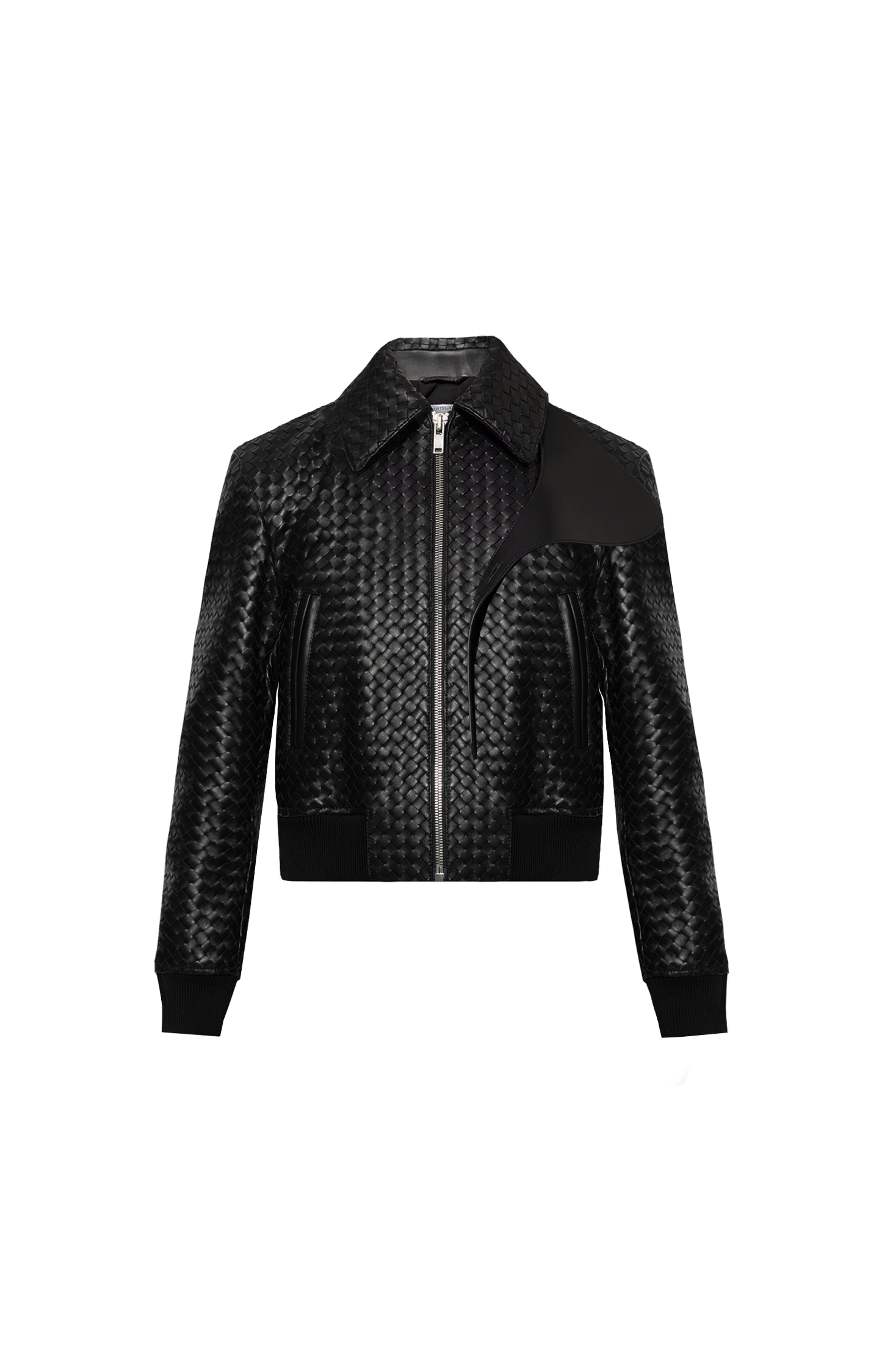 Intrecciato Leather Blouson