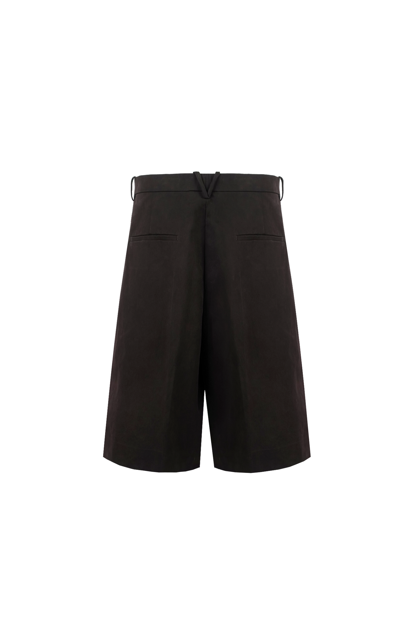 Tailored Shorts in Dark Brown