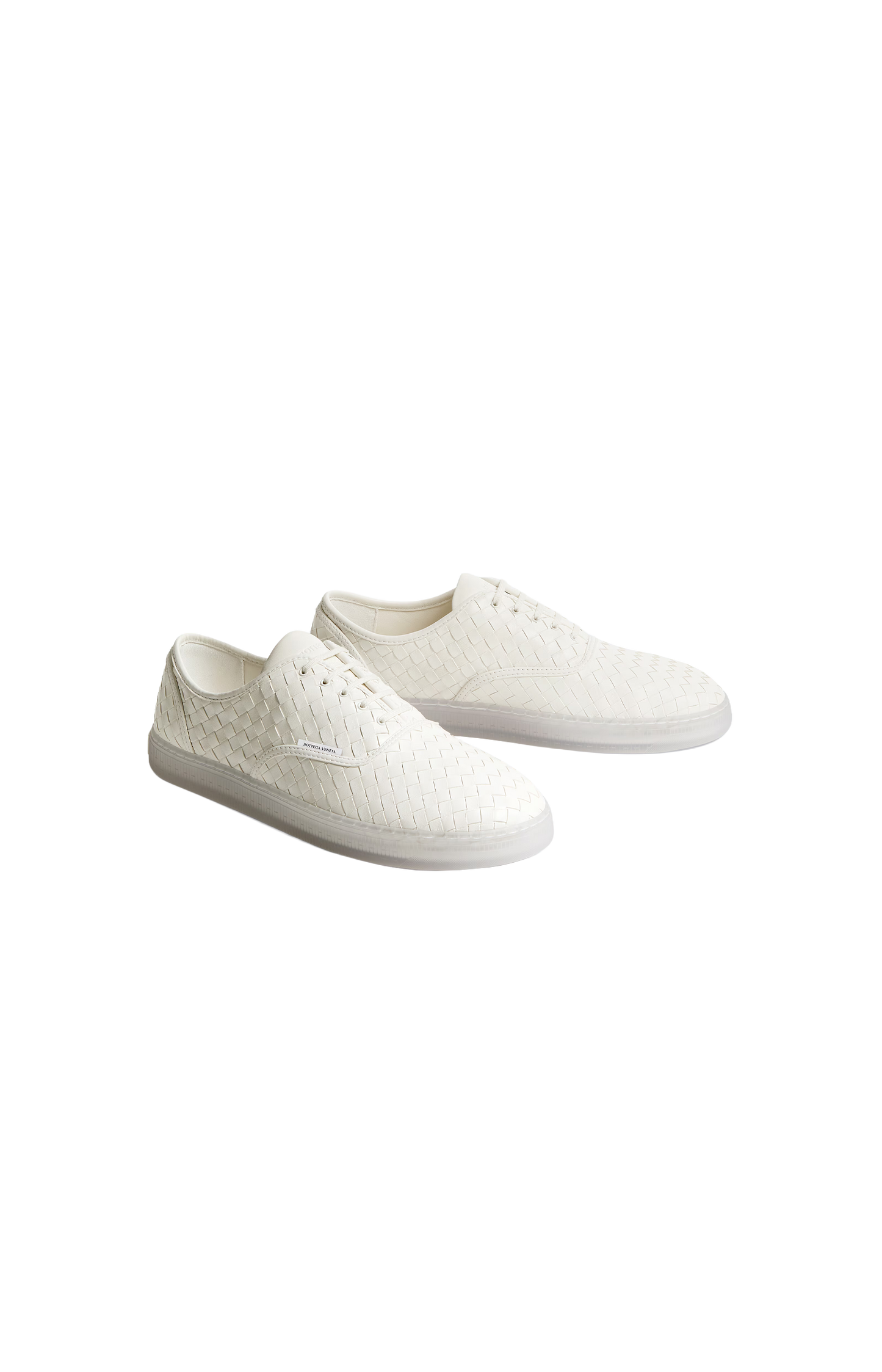 White Intrecciato Sneakers