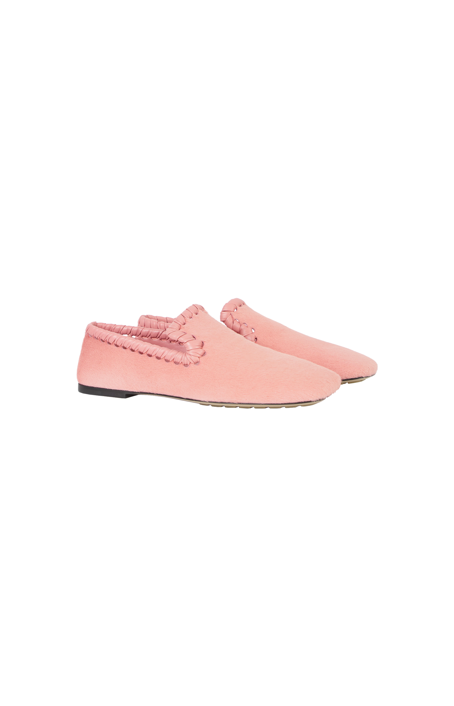 Square Toe Slipper in Blush