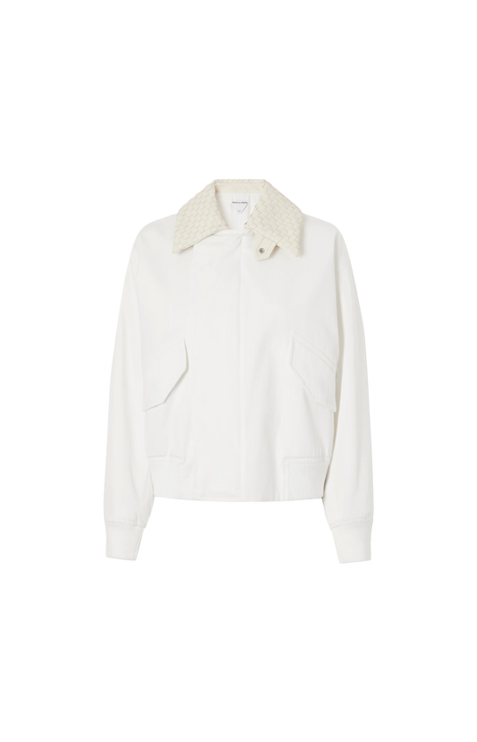 Cotton Blouson in White