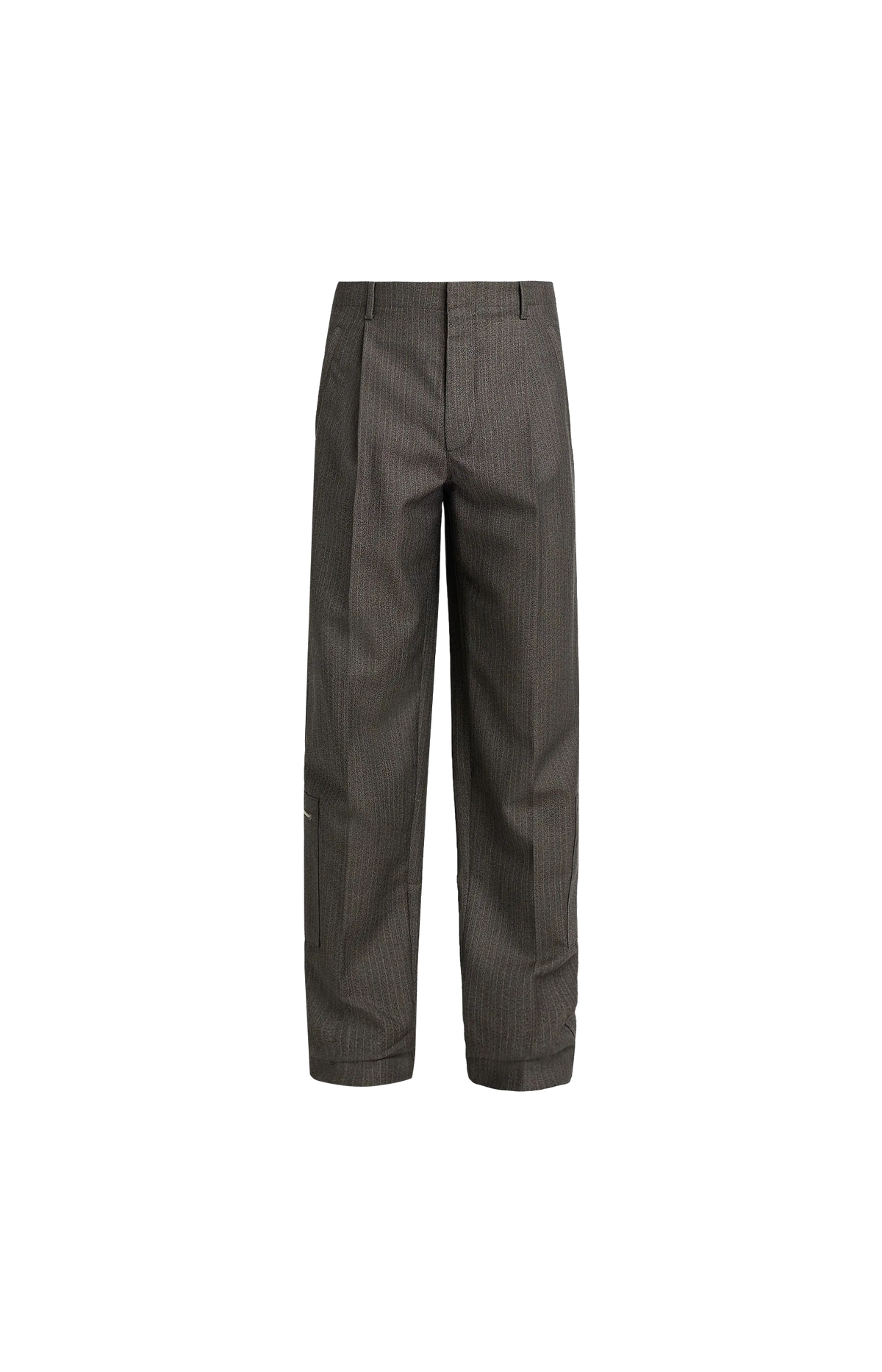Wool And Mohair Pants in Desert/Grey Melange