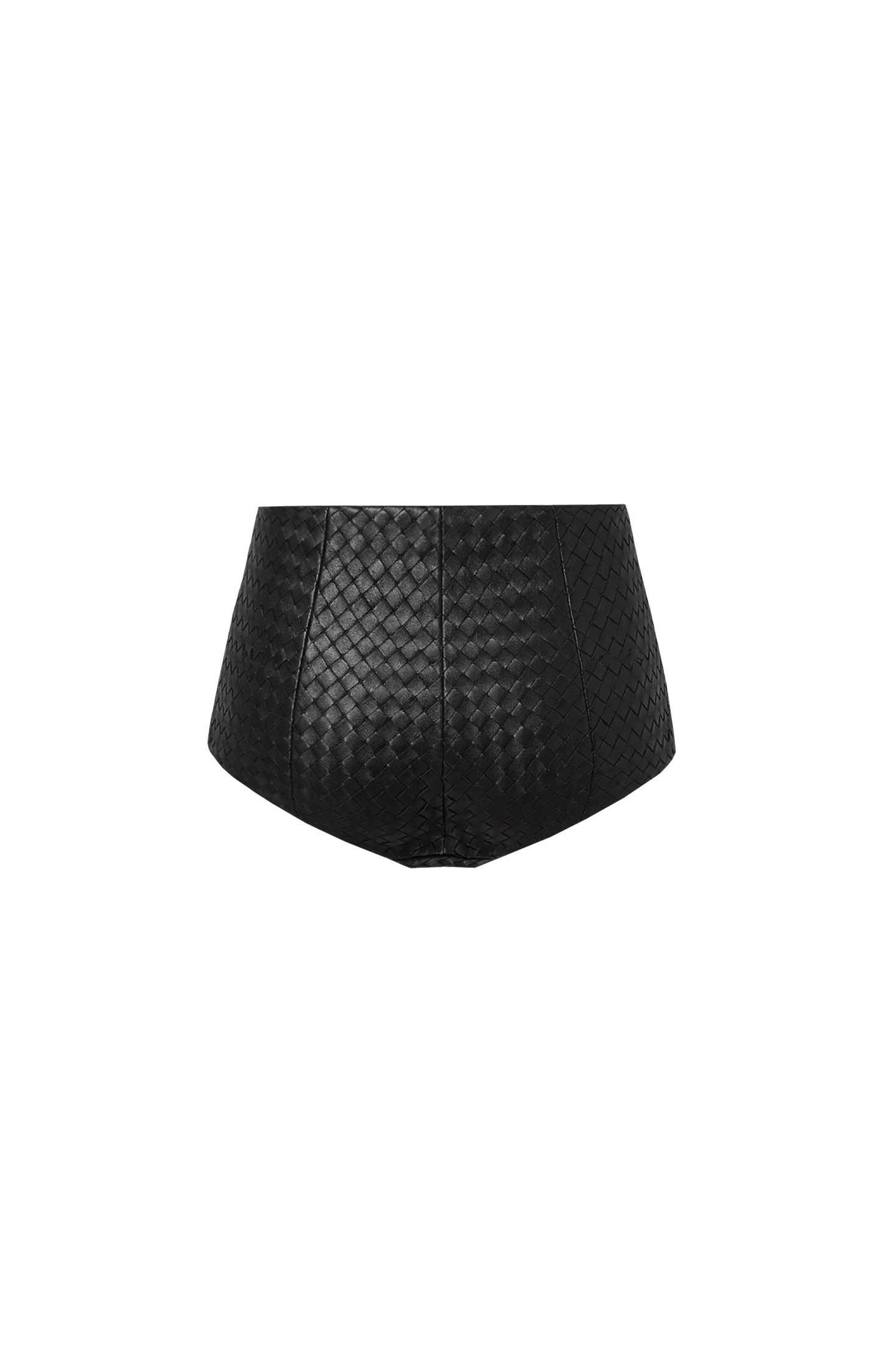 Intrecciato Leather Shorts