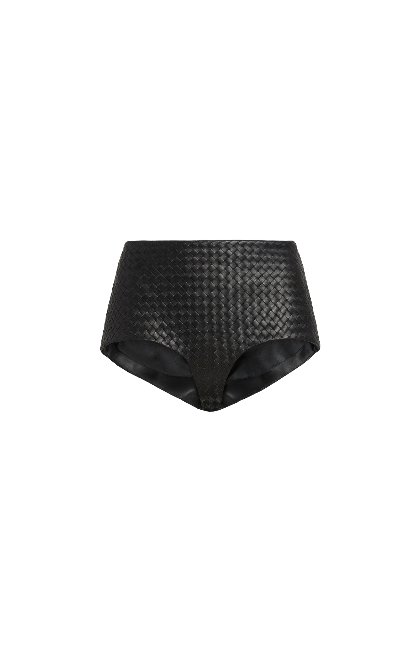Intrecciato Leather Shorts