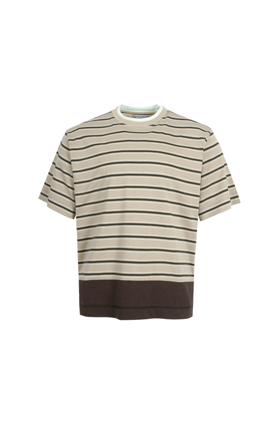 Striped T-Shirt in Beige