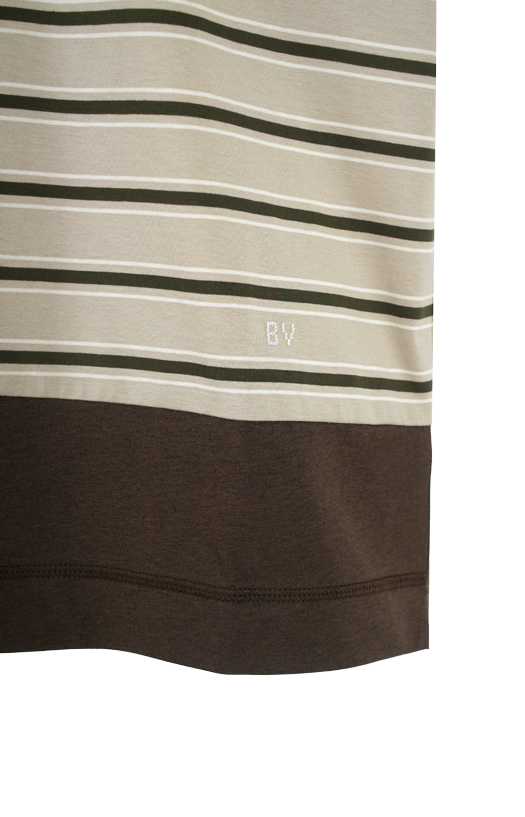 Striped T-Shirt in Beige