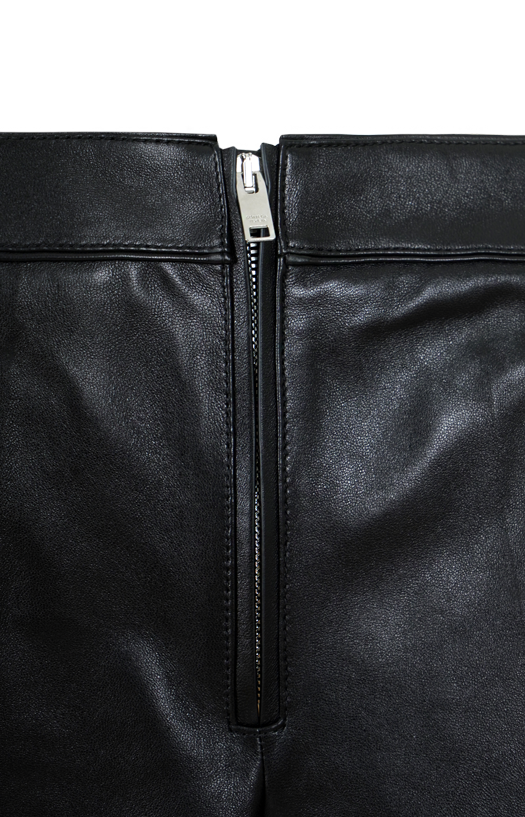 Leather Shorts in Black