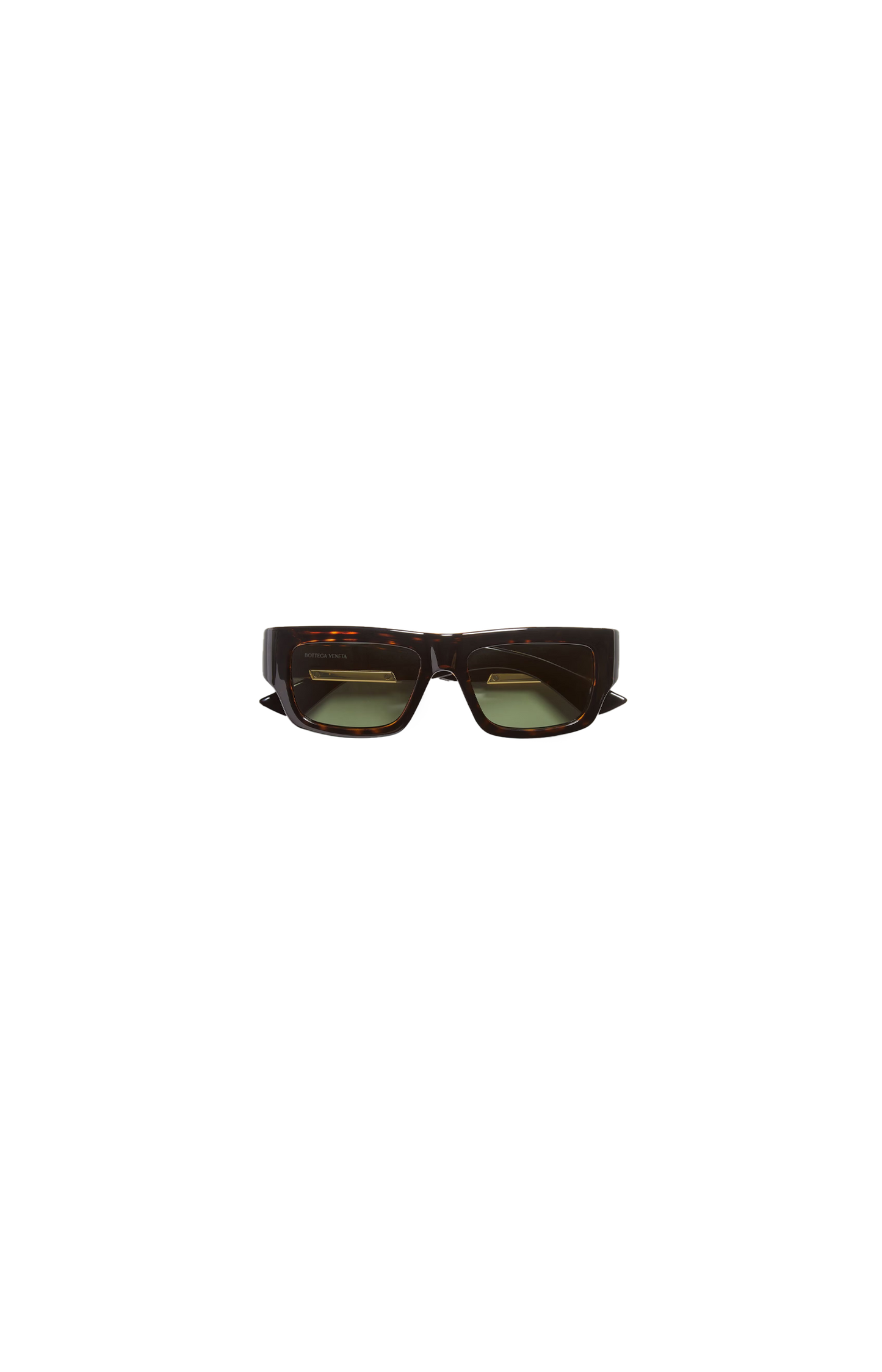 Bottega Veneta black sunglasses on a white background