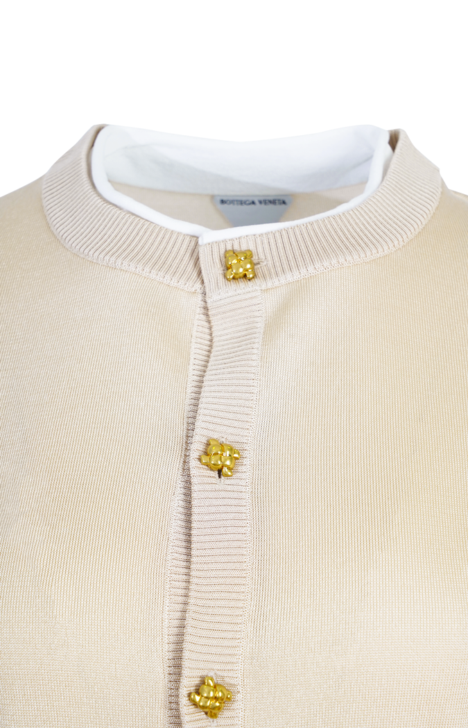 Silk Double Knit Cardigan