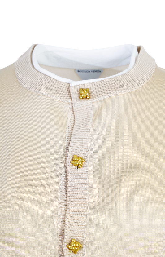 Silk Double Knit Cardigan