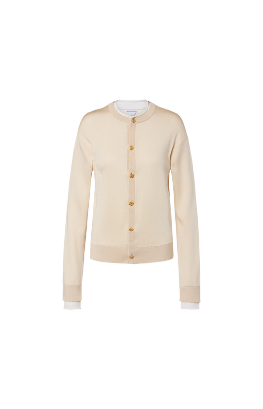 Silk Double Knit Cardigan