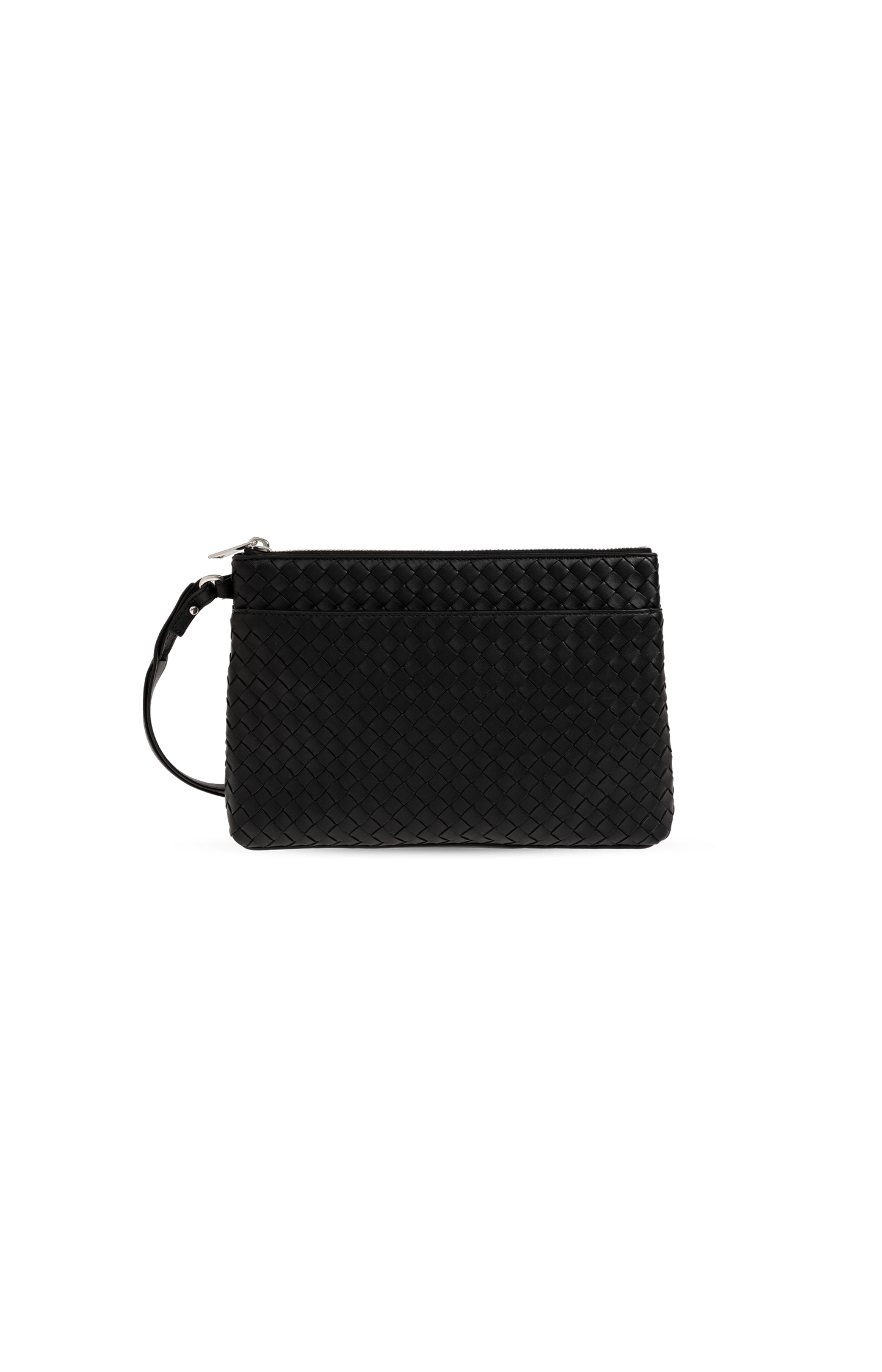 Intrecciato Piccolo Prism Pouch in Black