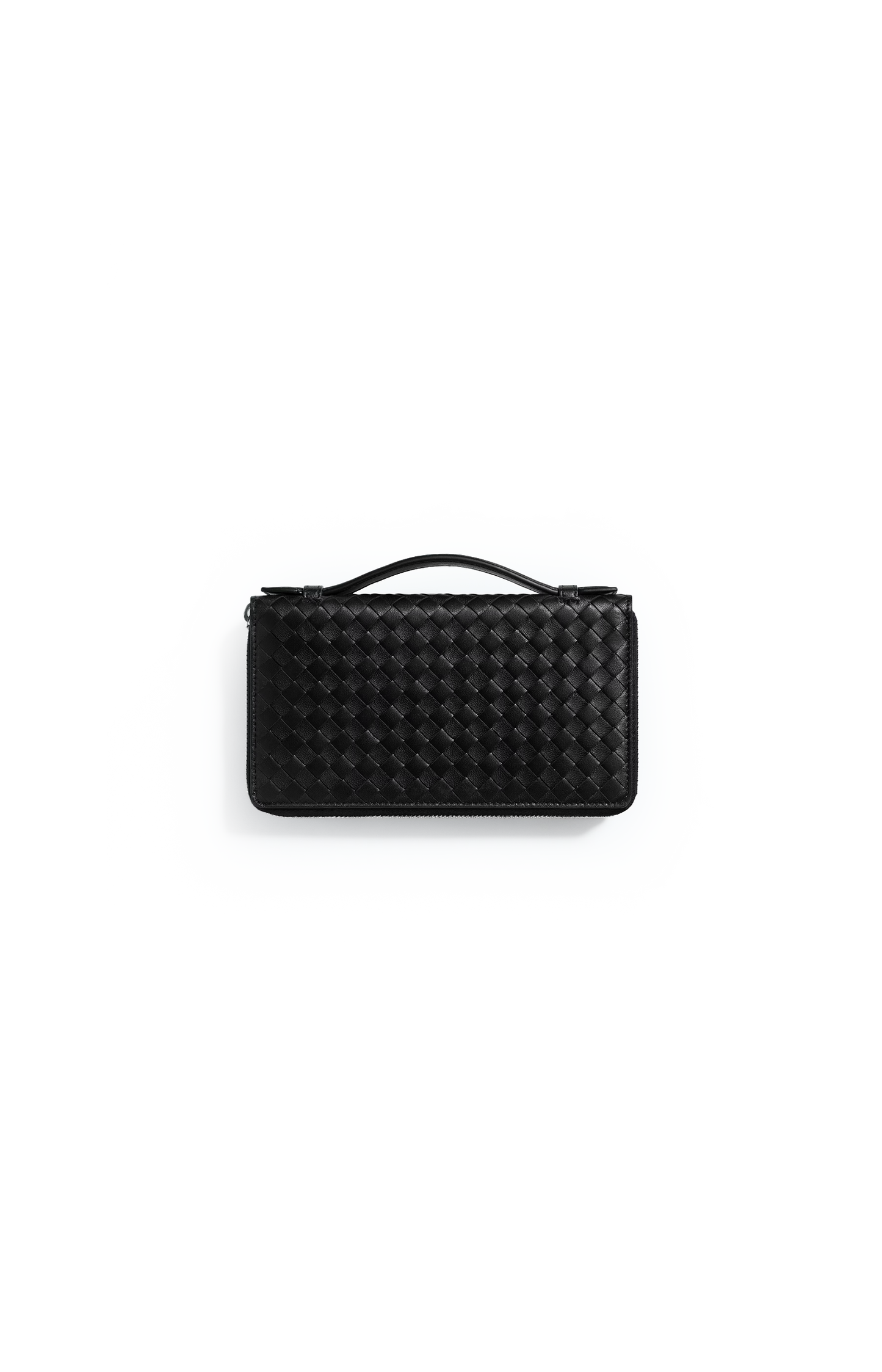 Intrecciato Organizer in Black