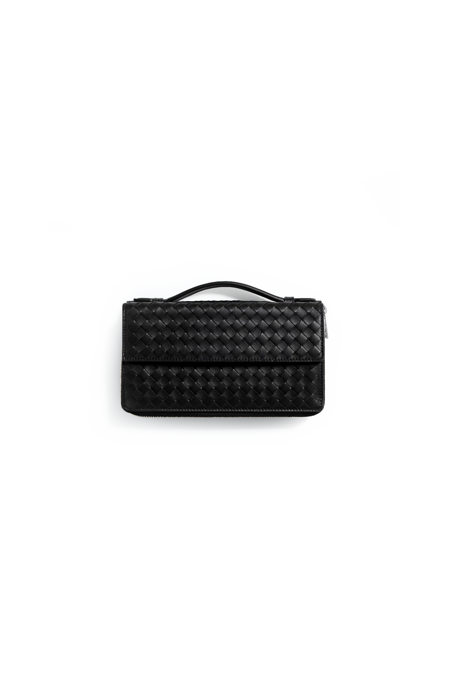 Intrecciato Organizer in Black