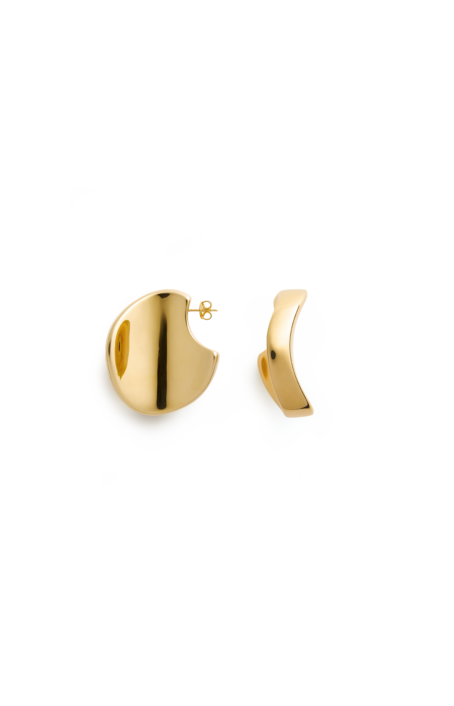 Large Disc Earrings