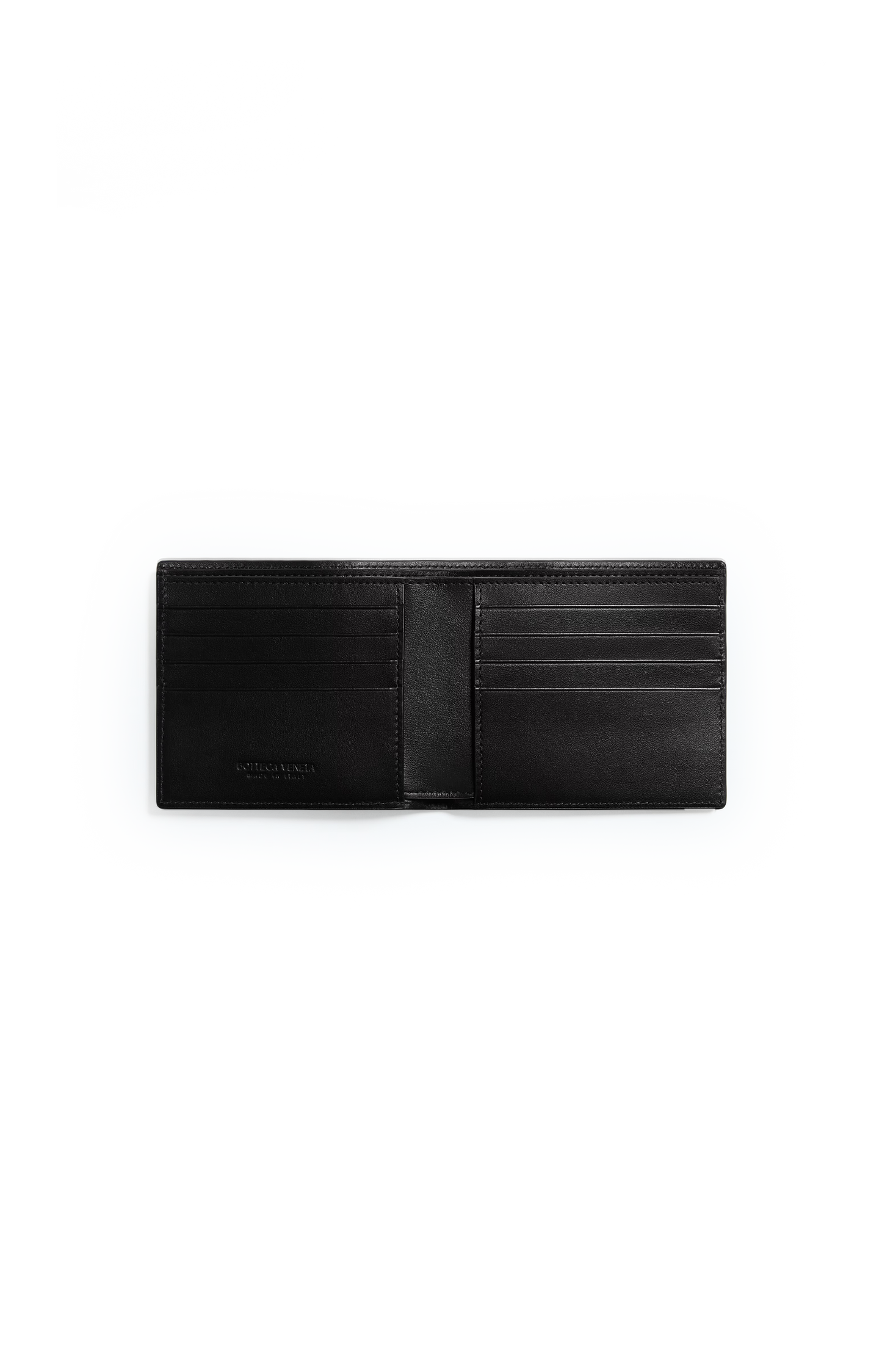 Intrecciato Bi-Fold Wallet in Black