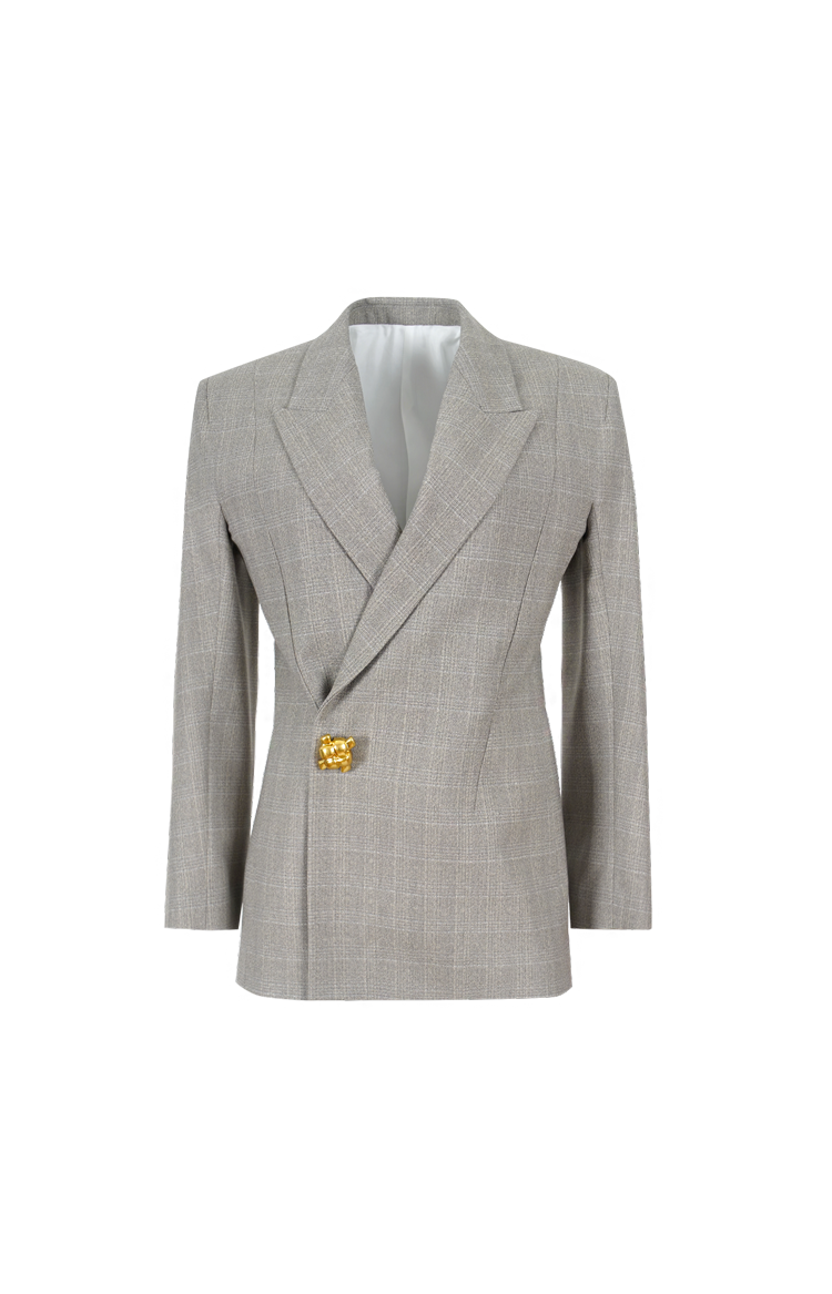 Prince Of Wales Wool Jacket