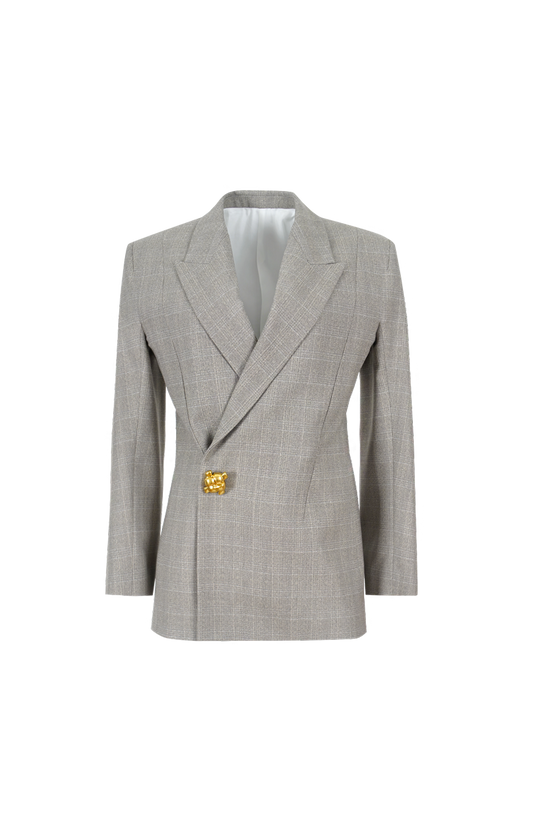 Prince Of Wales Wool Jacket