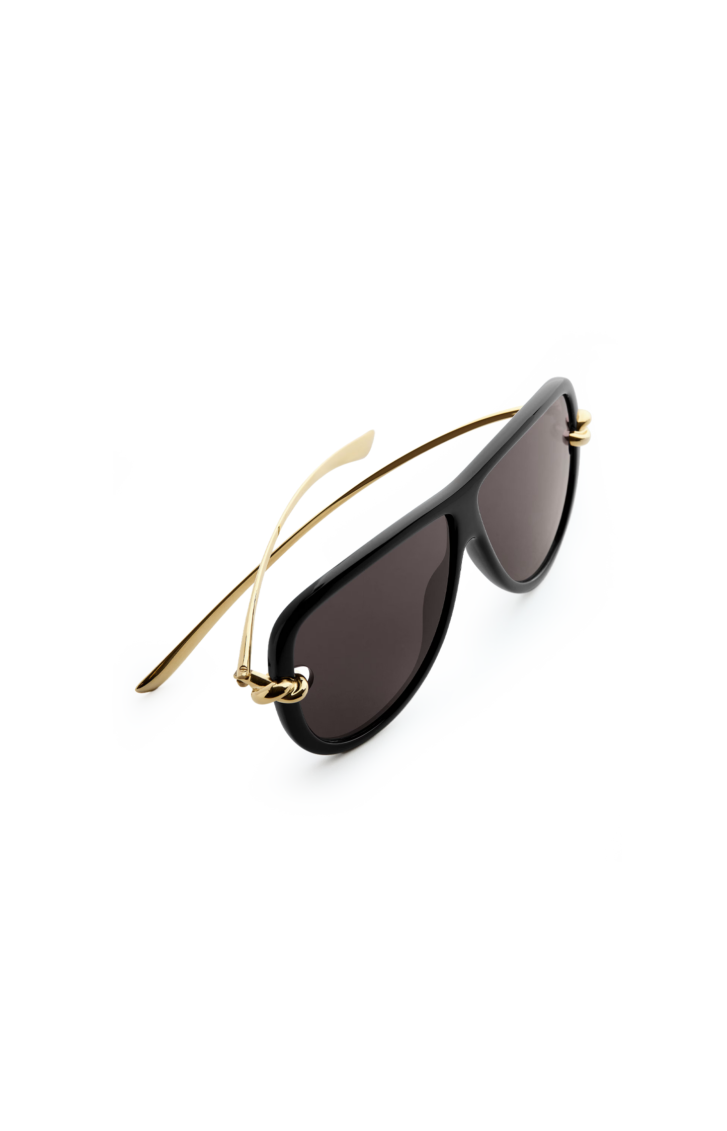 Knot Aviator Sunglasses in Black/Grey