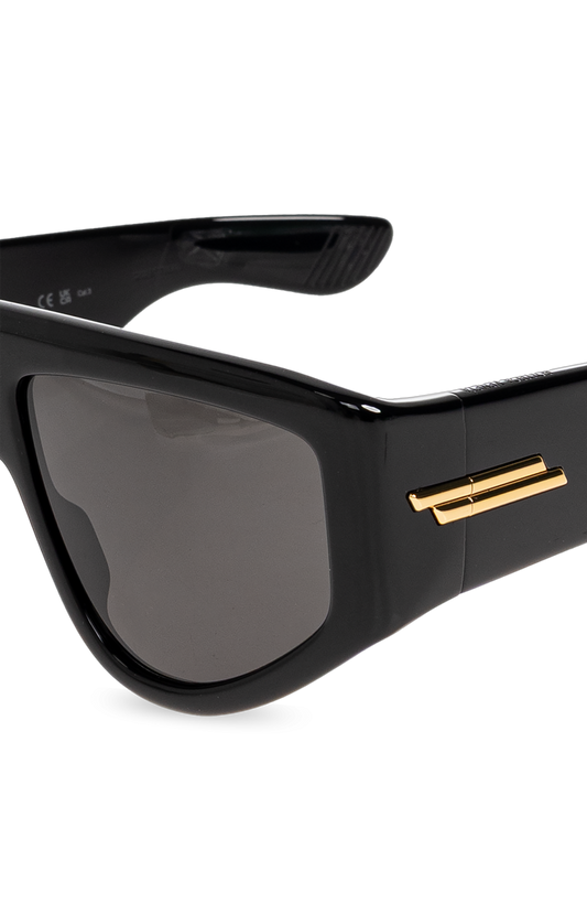 Bottega Veneta Oversized Ribbon Sunglasses in Black — product photo 2