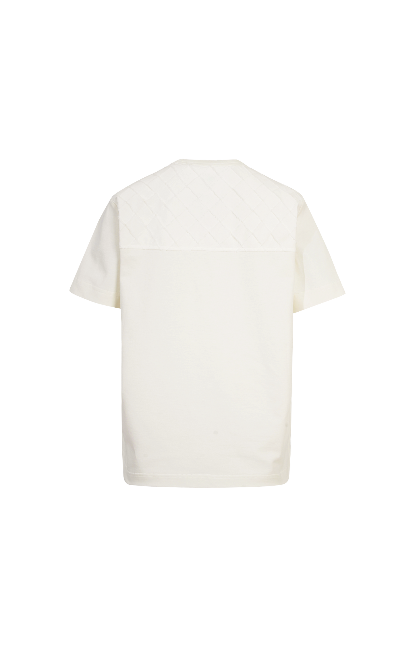 Cotton T-Shirt with Intrecciato Motif