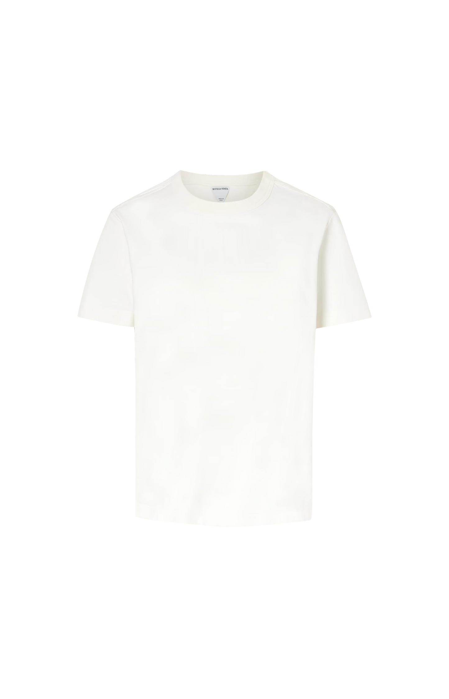 Cotton T-Shirt with Intrecciato Motif