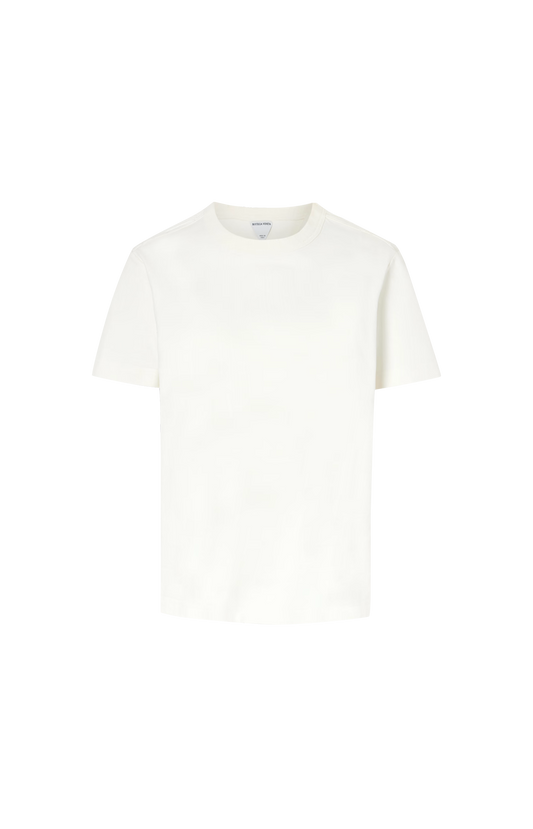 Cotton T-Shirt with Intrecciato Motif