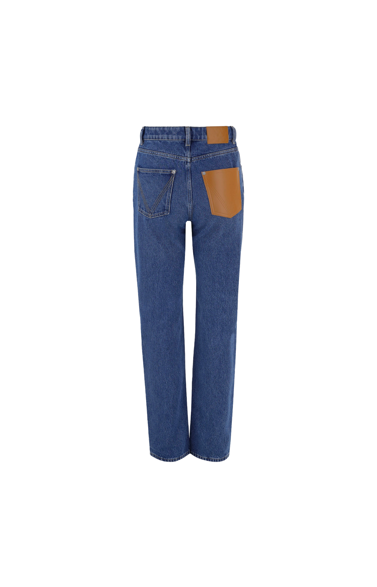 Straight Leg Jeans in Medium Indigo