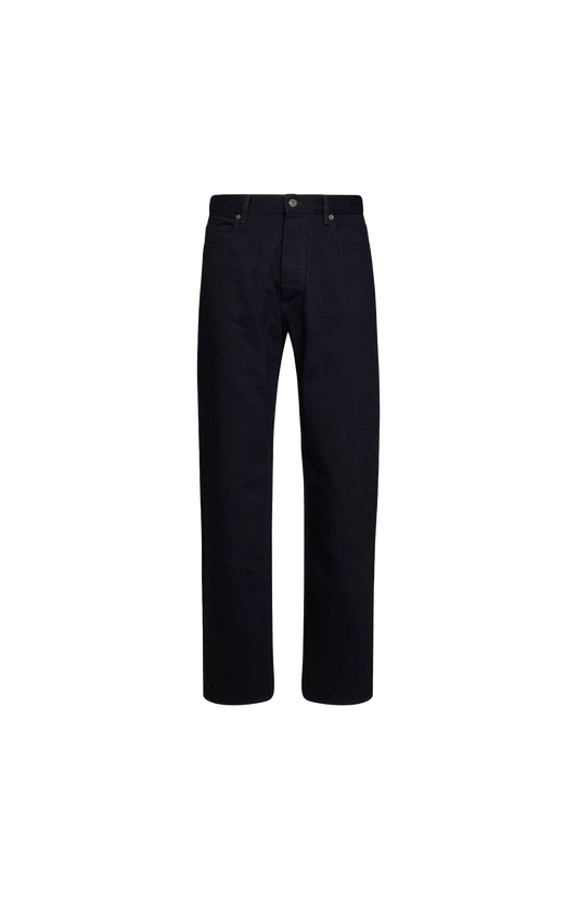 Bottega Veneta Cotton Denim Straight-Leg Jeans in Dark Indigo — front view
