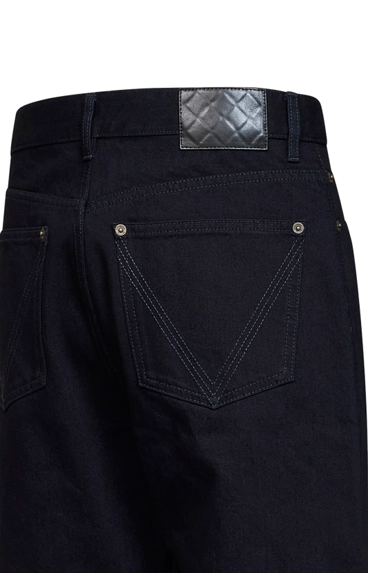 Bottega Veneta Cotton Denim Straight-Leg Jeans in Dark Indigo — product photo 2