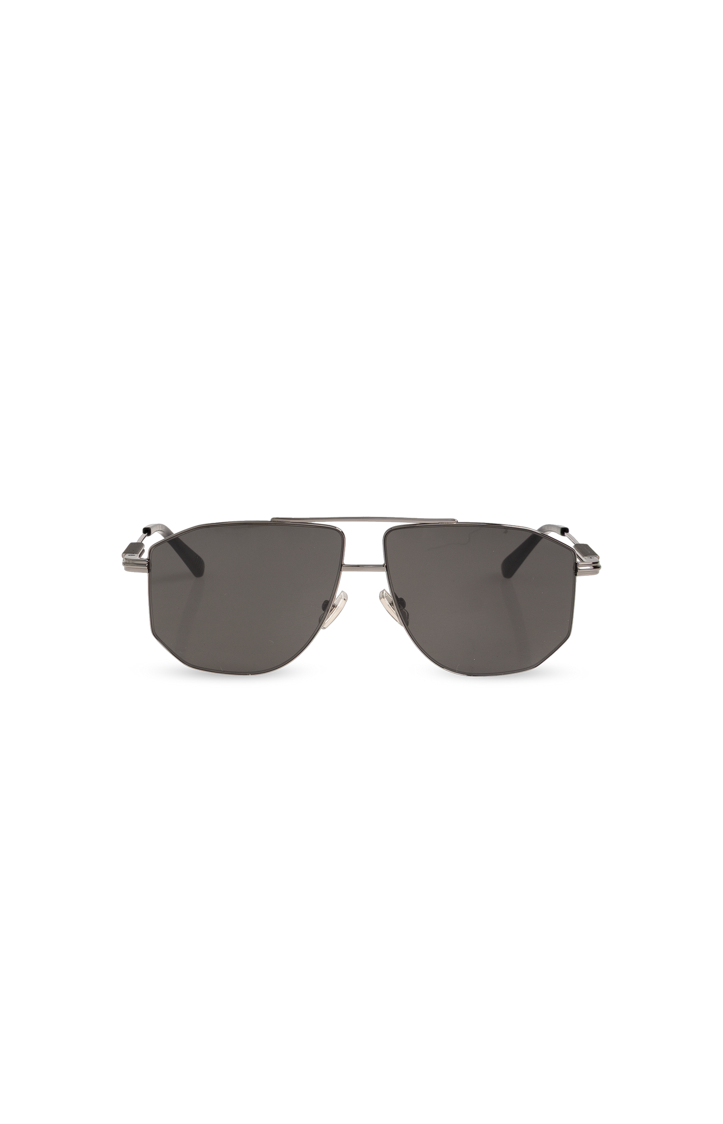 Rounded Square Sunglasses in Ruthenium-Grey