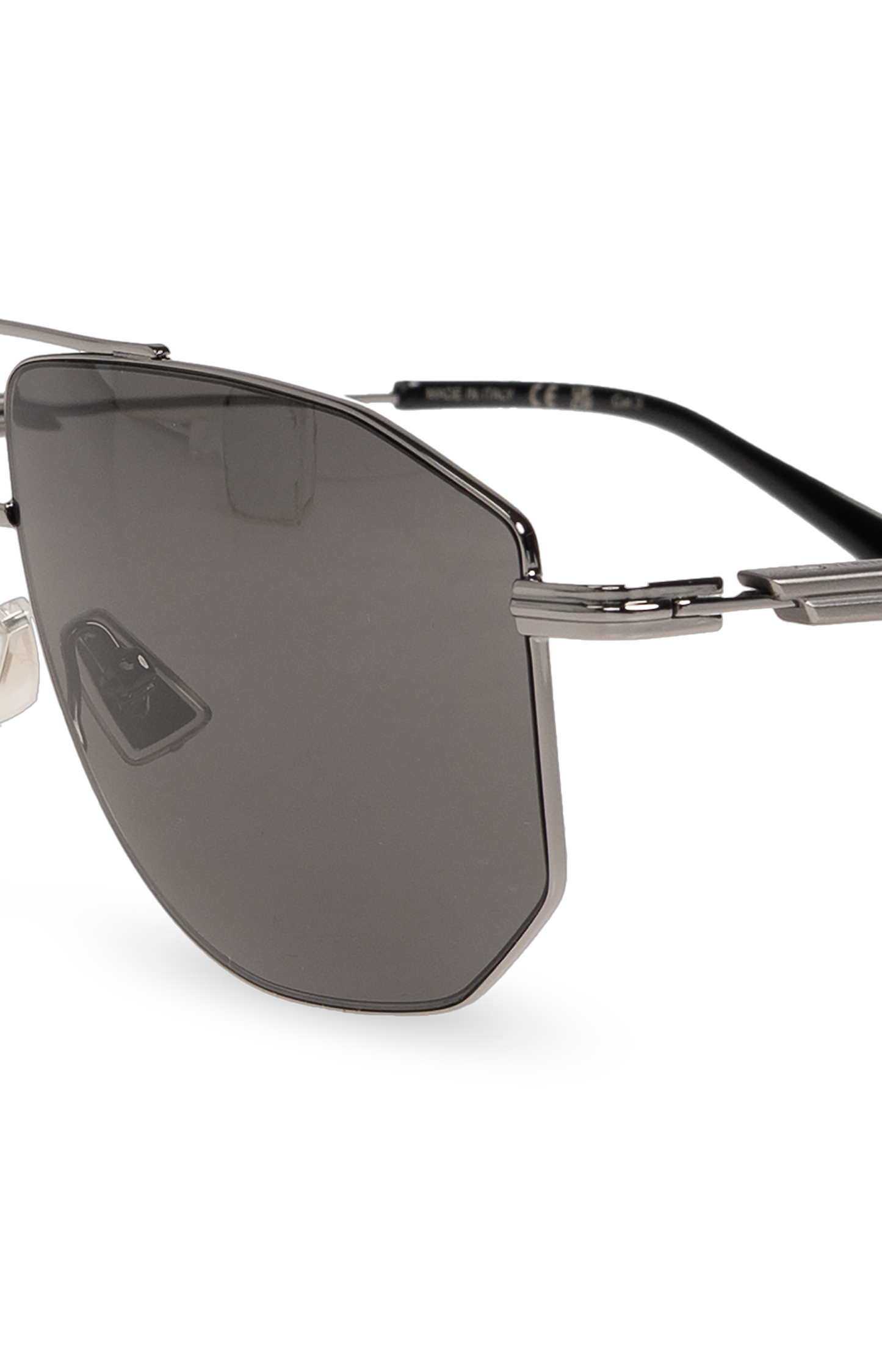 Rounded Square Sunglasses in Ruthenium-Grey
