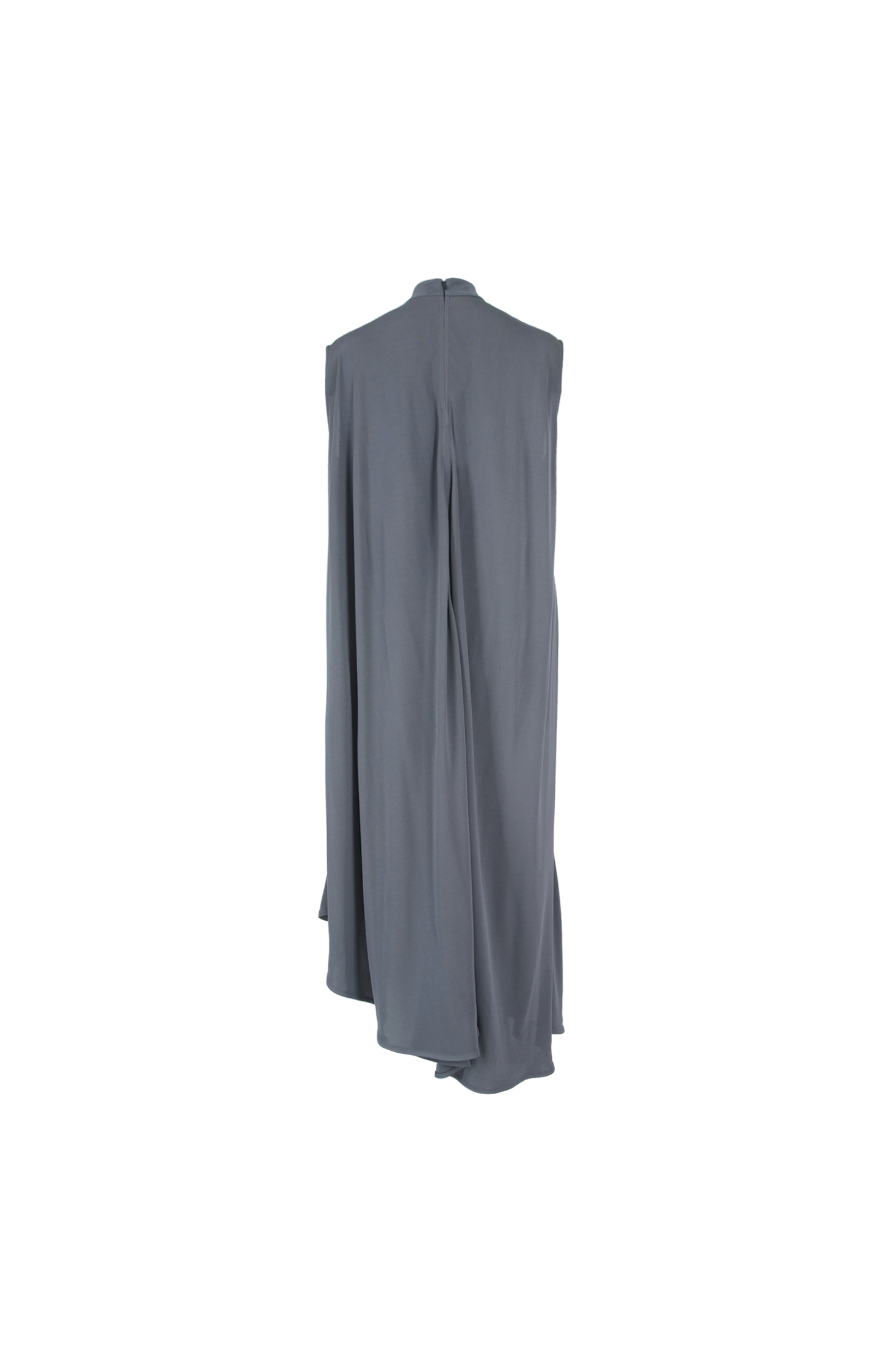 Crepe Viscose Jersey Dress in Harbor Grey