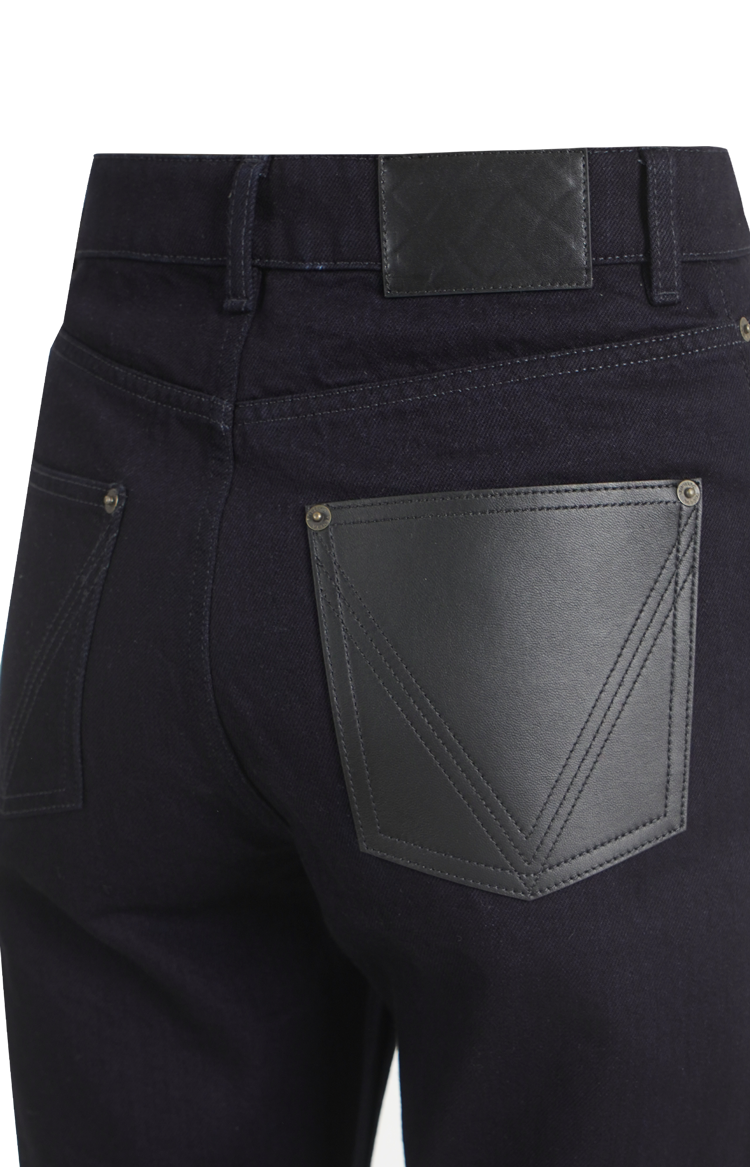 Straight Leg Jeans in Dark Indigo