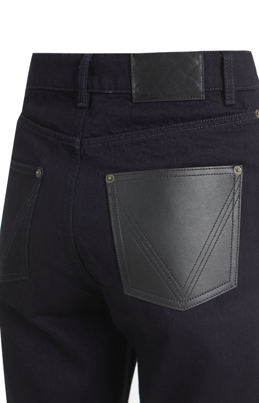 Straight Leg Jeans in Dark Indigo