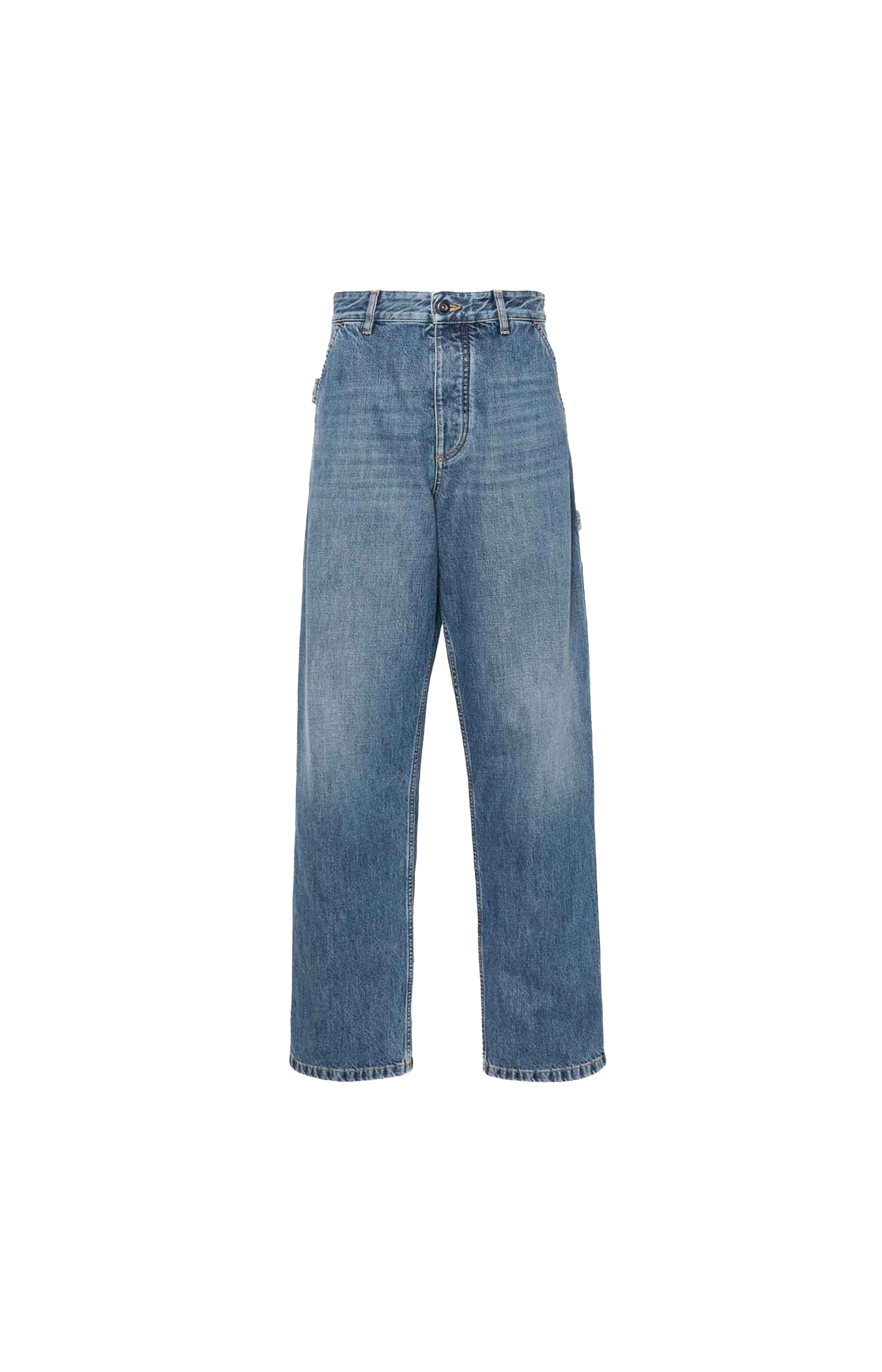 Indigo Denim Cargo Trousers