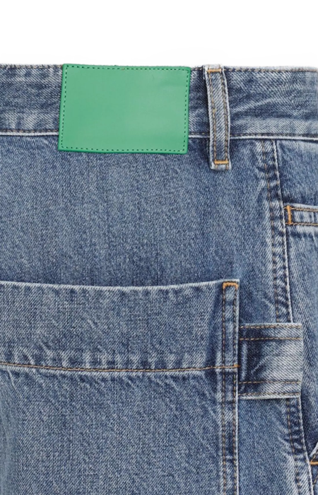 Indigo Denim Cargo Trousers