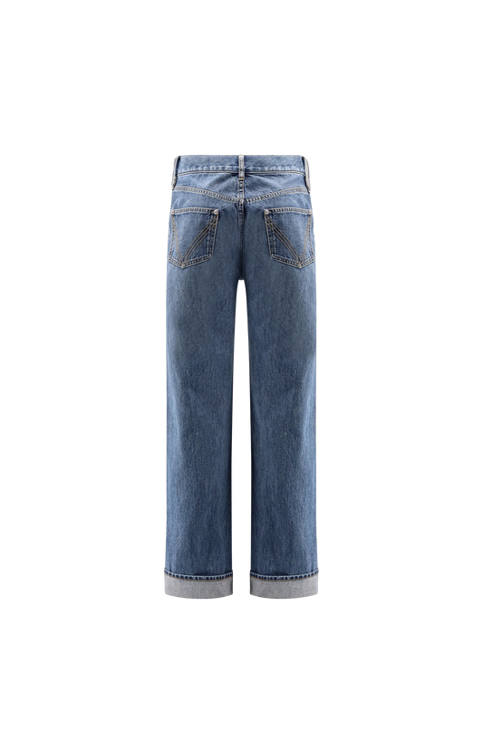 Vintage Indigo Straight Jeans