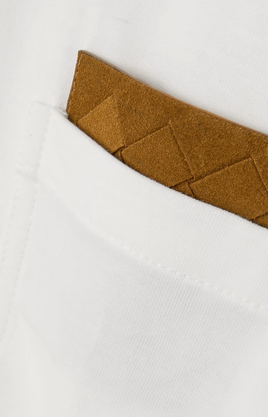 T-Shirt with Intrecciato Pocket