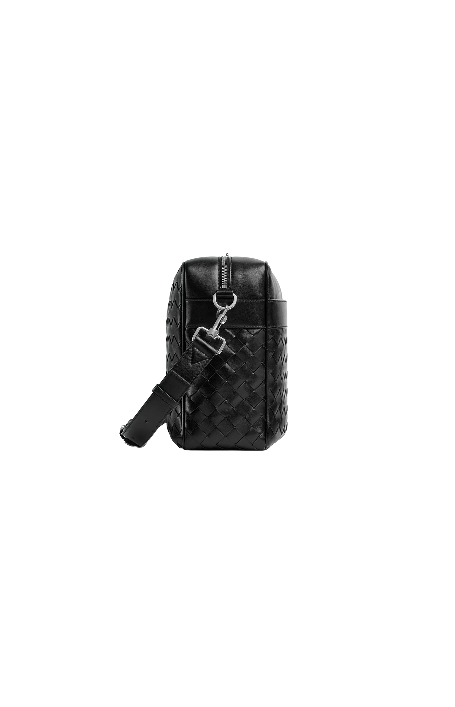 Black Intrecciato camera bag