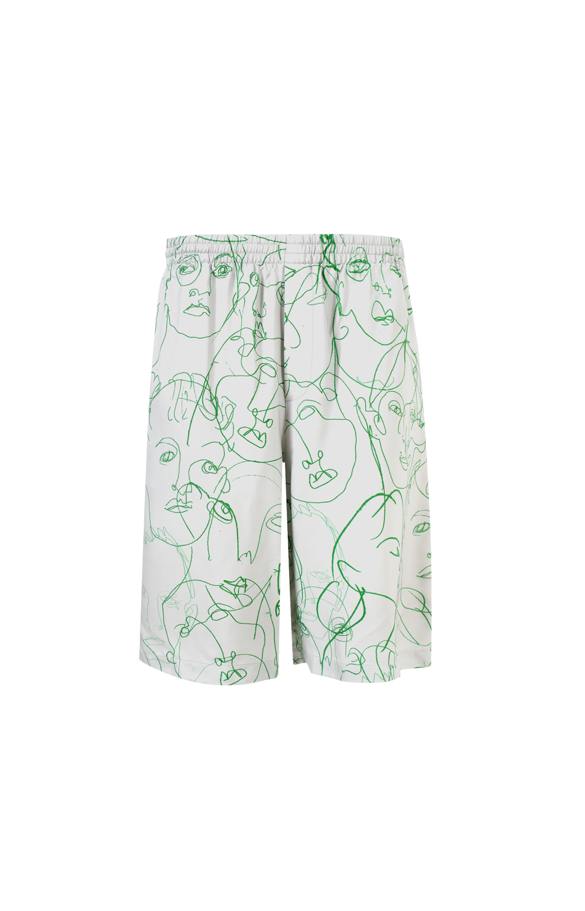 Printed Shorts in Viscose-twill