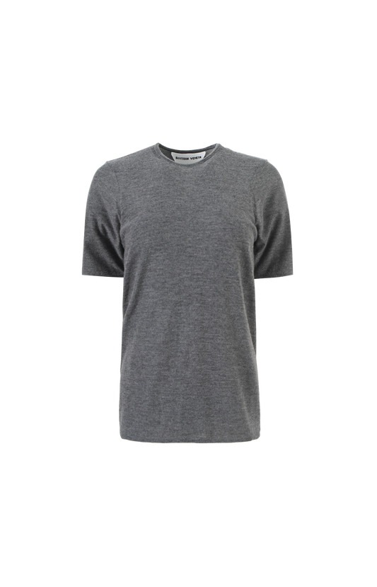 Gray t-shirt on a white background