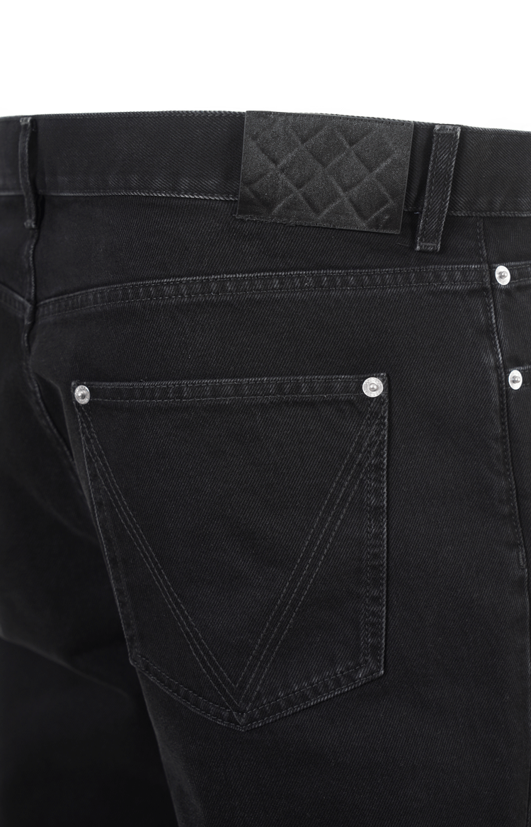 Faded Black Straight Leg Jeans