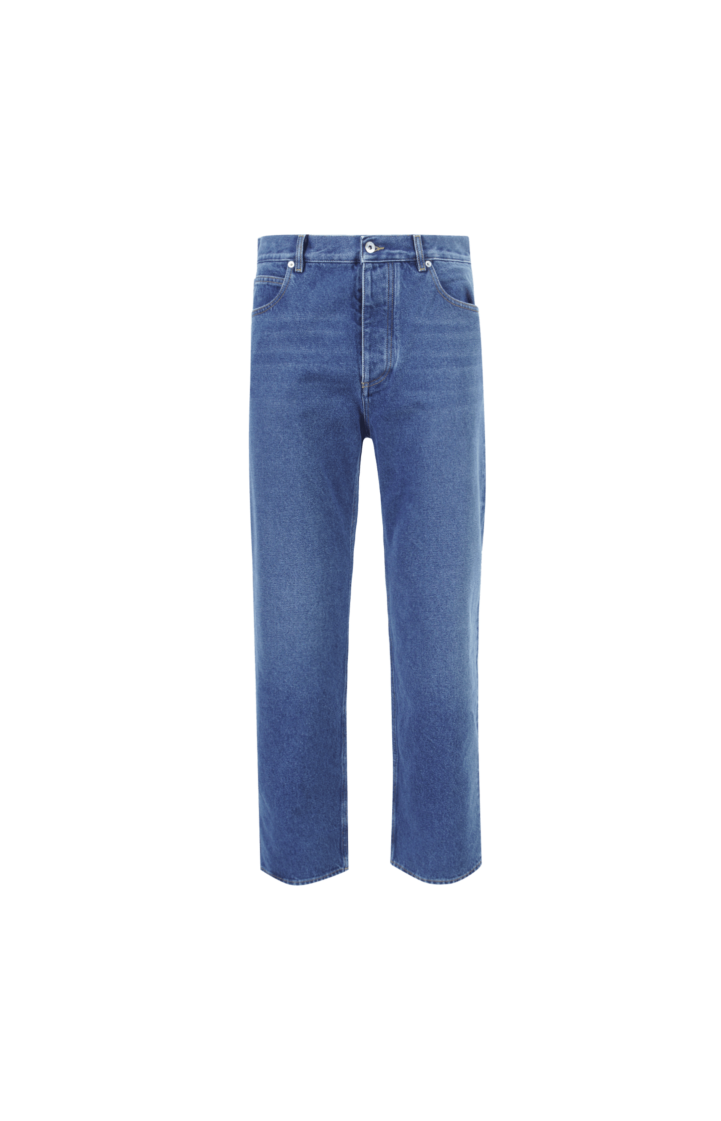 Medium Indigo Straight Leg Jeans