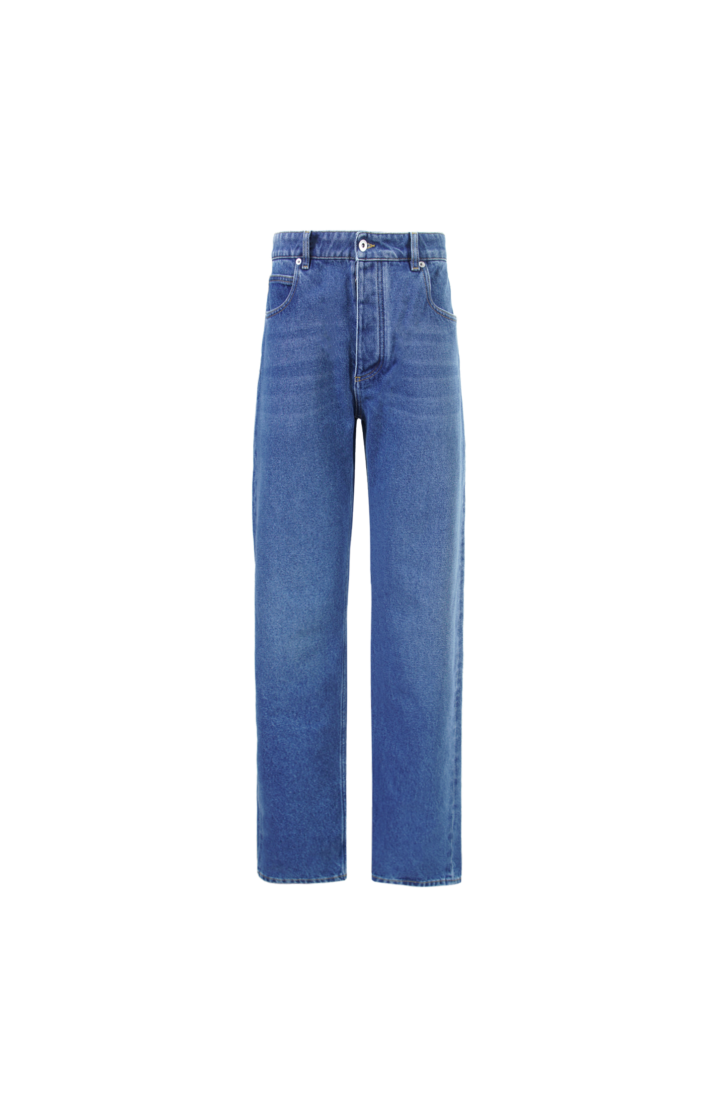 Medium Indigo Straight Jeans