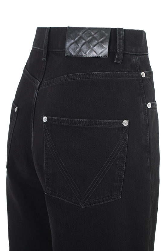 Faded Black Wide Leg Jeans