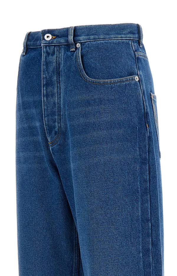 Medium Indigo Wide Leg Jeans