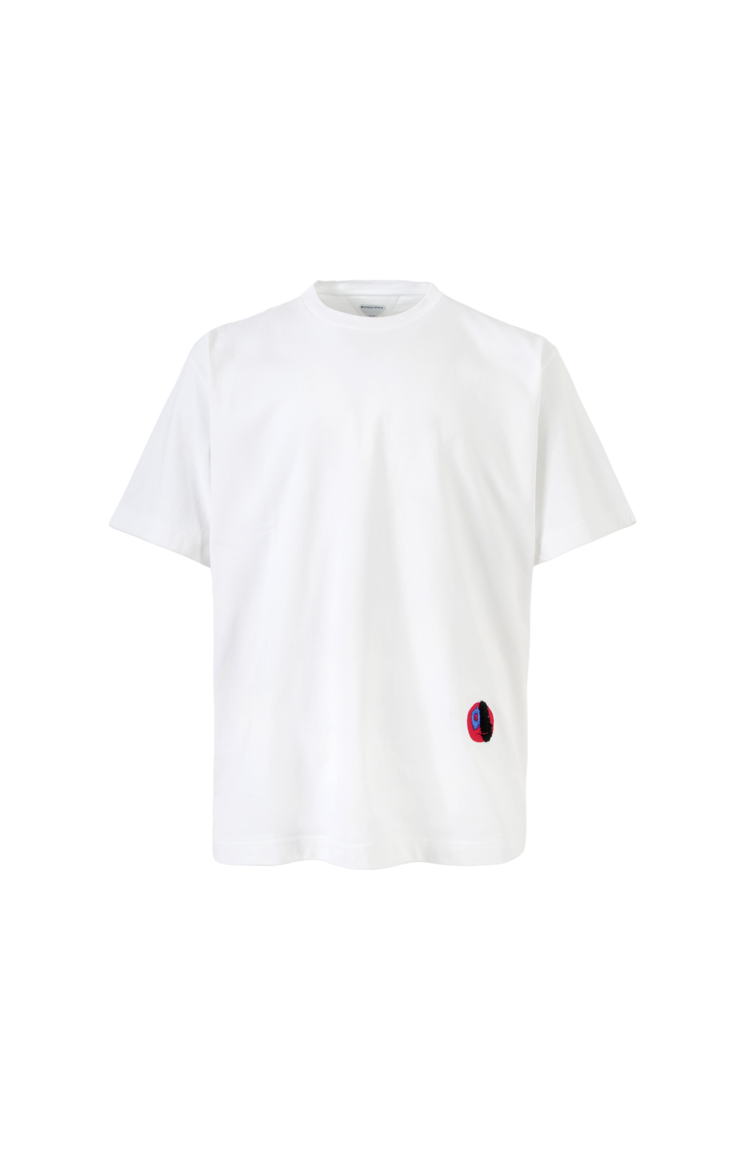 White T-Shirt with Embroidery